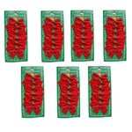 42 kleine Schleifen rot Weihnachten Weihnachtsschleifen Schleife Christbaum 7,5cm
